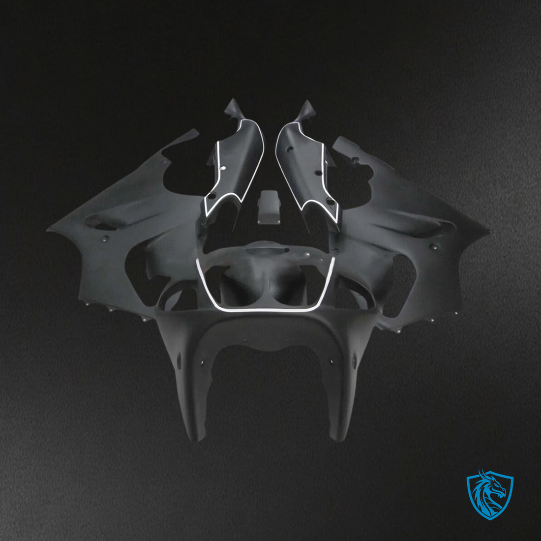 Kawasaki ZX7R (1996-2003) Matte Black - Fairing Kit