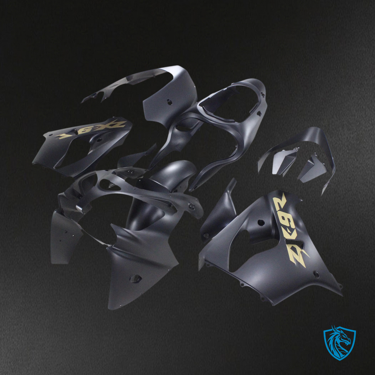 Kawasaki ZX9R (2000-2001) Black - Fairing Kit