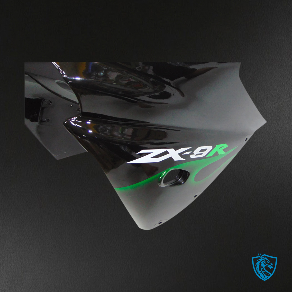 Kawasaki ZX9R (2000-2001) Black & Green - Fairing Kit