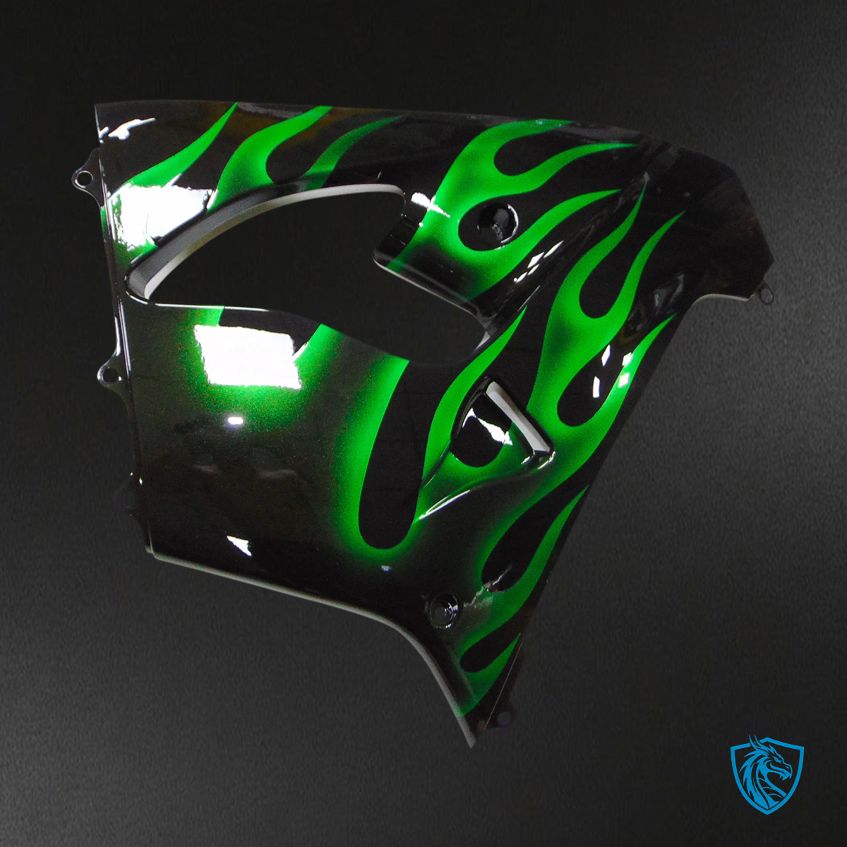 Kawasaki ZX9R (2000-2001) Black & Green - Fairing Kit
