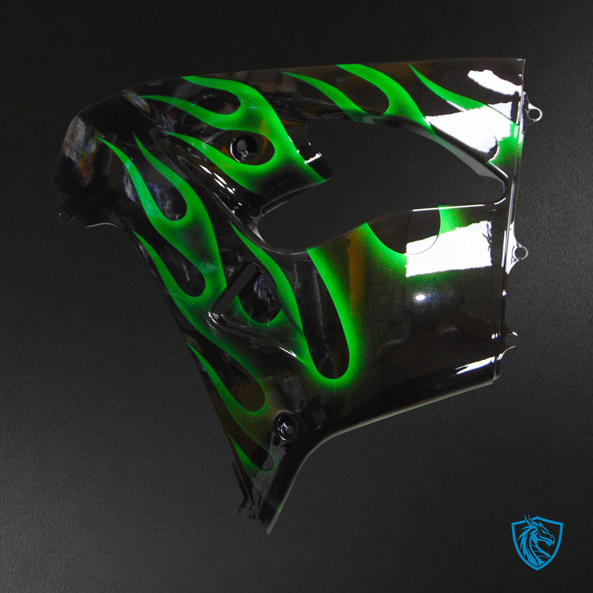Kawasaki ZX9R (2000-2001) Black & Green - Fairing Kit