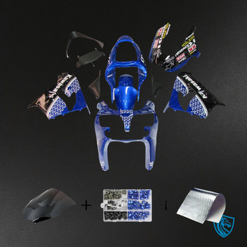 Kawasaki ZX9R (2000-2001) Black & Blue - Fairing Kit