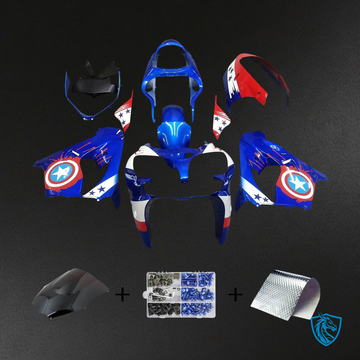 Kawasaki ZX9R (2000-2001) Blue & Red - Fairing Kit