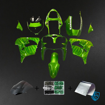 Kawasaki ZX9R (2000-2001) Gloss Green - Fairing Kit
