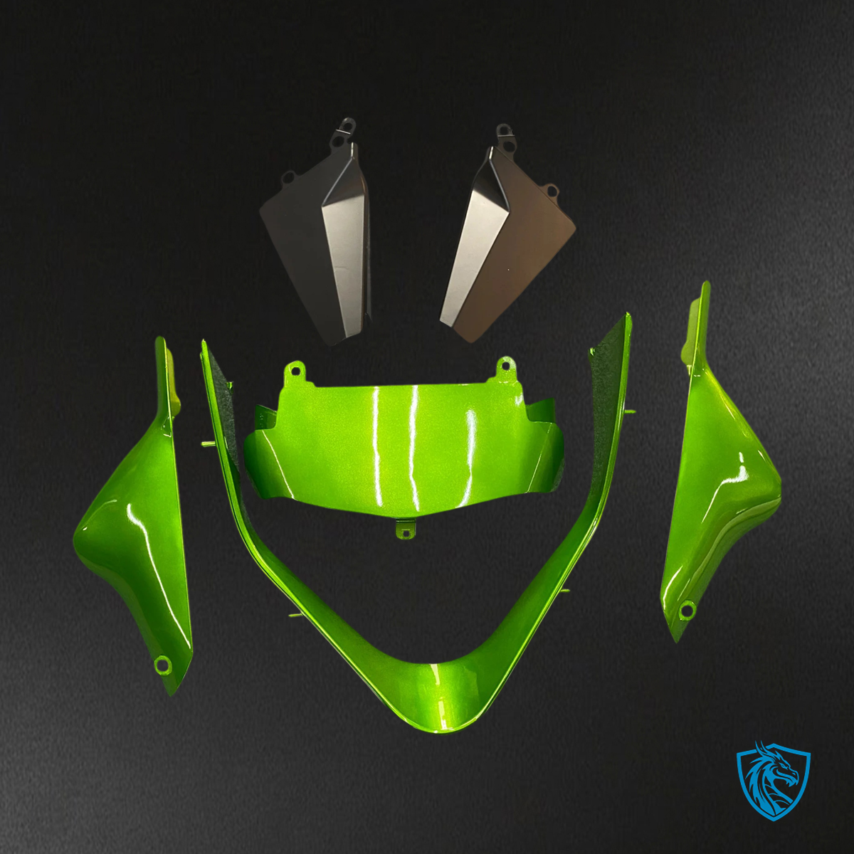 Kawasaki ZX9R (2000-2001) Gloss Green - Fairing Kit