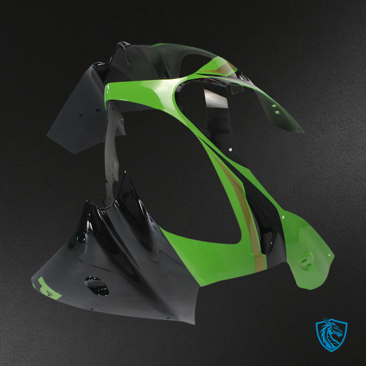 Kawasaki ZX9R (2000-2001) Green & Black - Fairing Kit