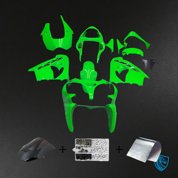 Kawasaki ZX9R (2000-2001) Light Green & Black - Fairing Kit