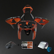 Orange, Black & White