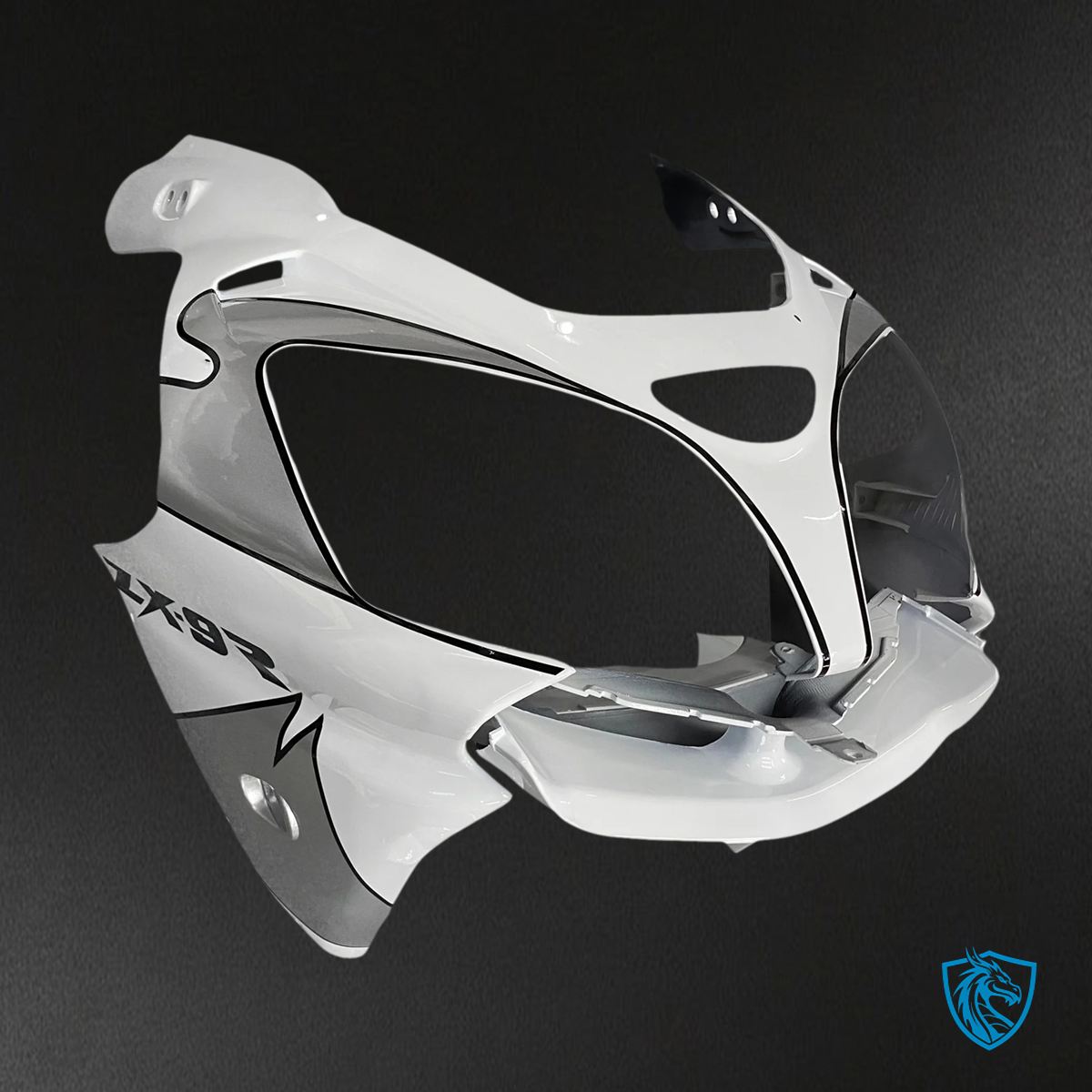 Kawasaki ZX9R (2000-2001) Silver & White - Fairing Kit