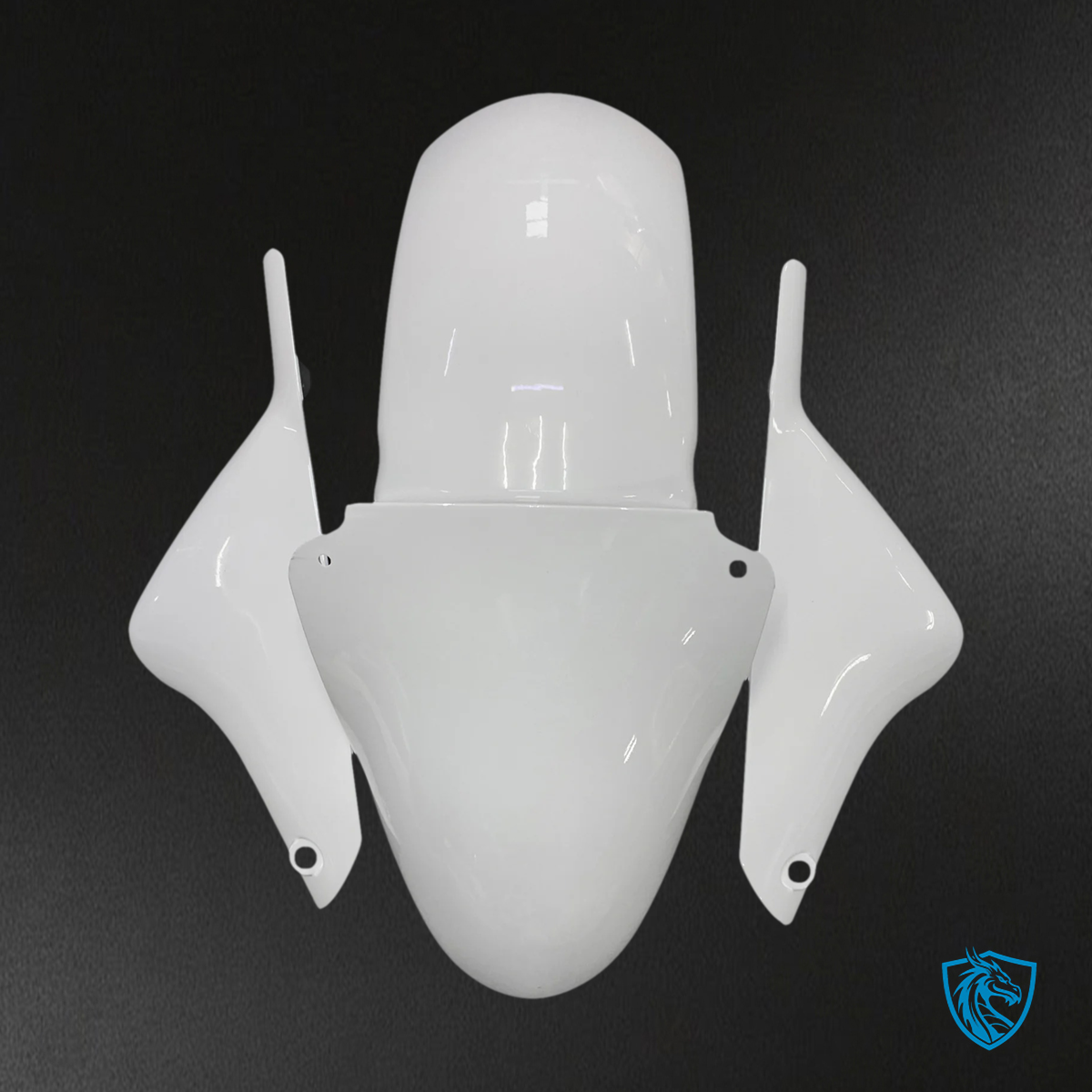 Kawasaki ZX9R (2000-2001) Silver & White - Fairing Kit