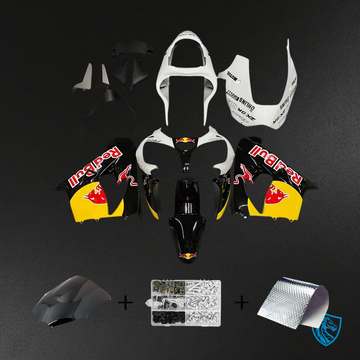 Kawasaki ZX9R (2000-2001) White, Yellow & Black - Fairing Kit