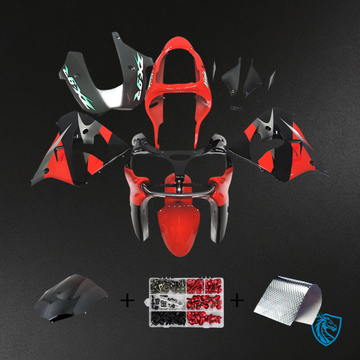 Kawasaki ZX9R (2002-2003) Black & Red - Fairing Kit