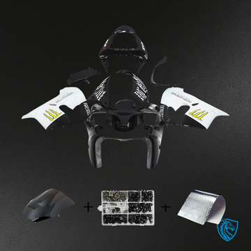 Kawasaki ZX9R (2002-2003) Black & White - Fairing Kit