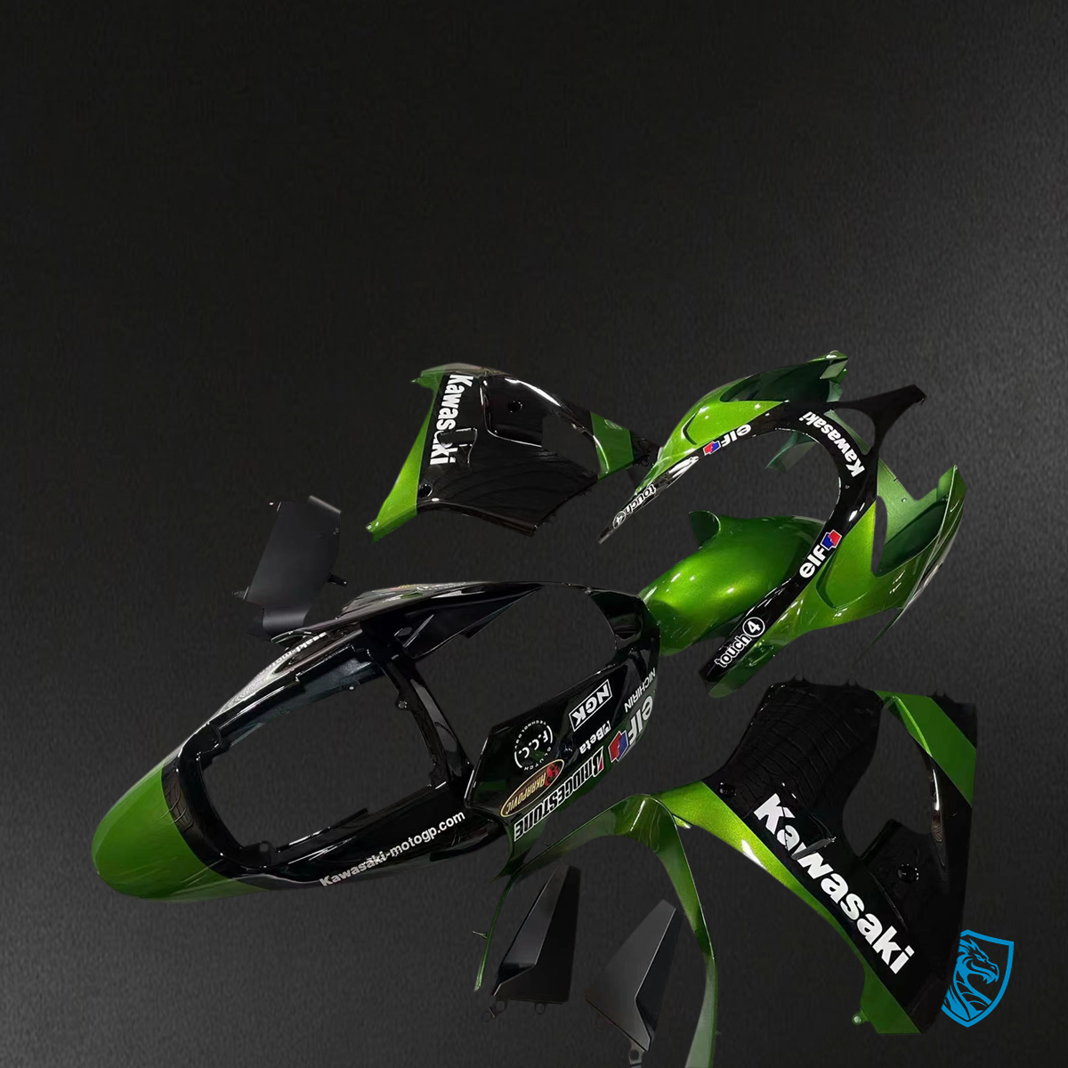 Kawasaki ZX9R (2002-2003) Dark Green & Black - Fairing Kit