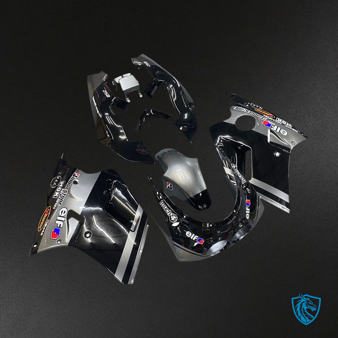 Kawasaki ZXR250 (1989-1990) Black Fairing Kit - Aftermarket ABS Bodywork