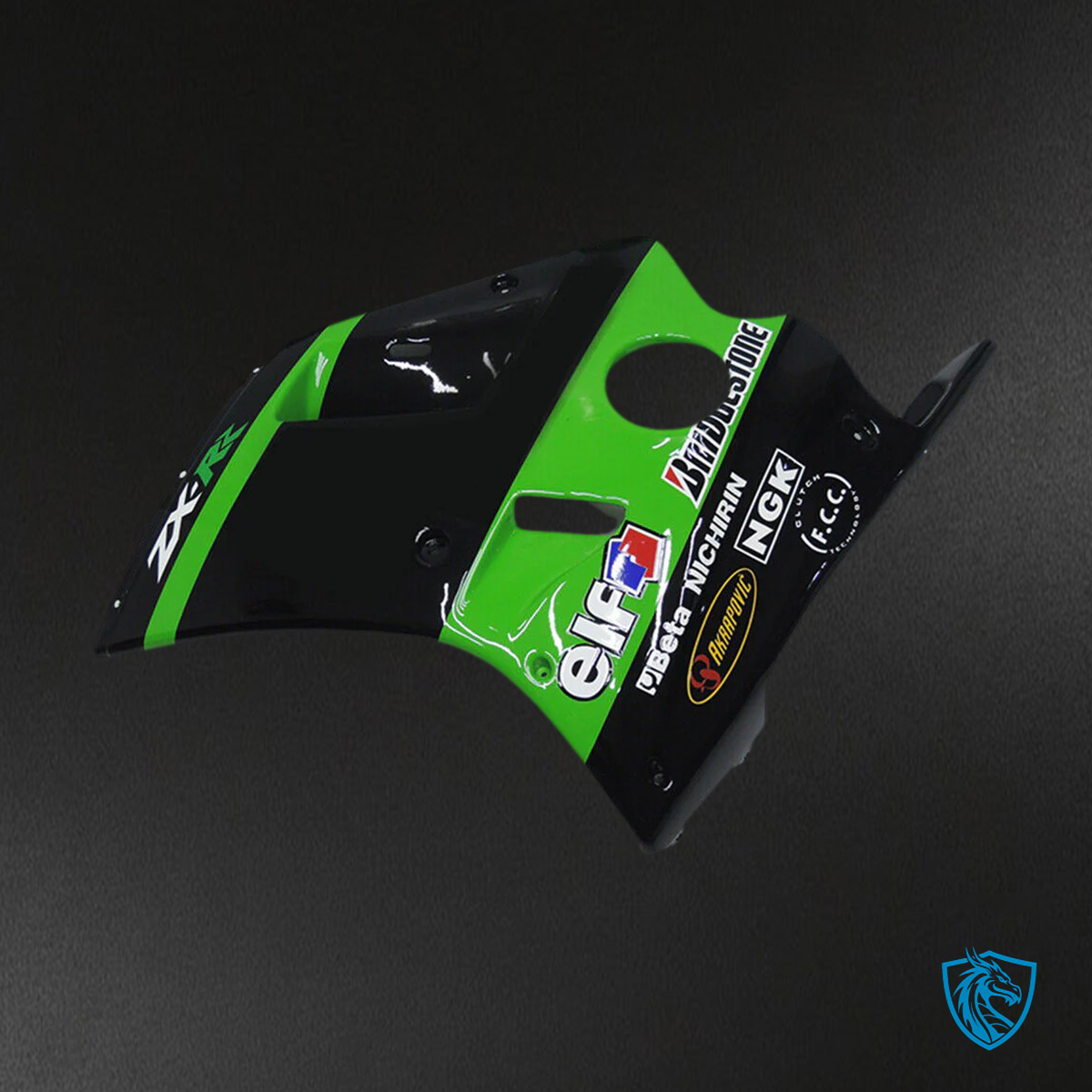 Kawasaki ZXR250 (1989-1990) Black & Green Fairing Kit | ABS Bodywork