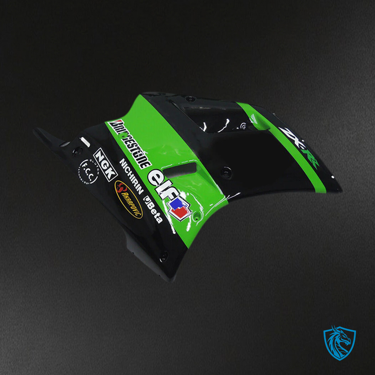 Kawasaki ZXR250 (1989-1990) Black & Green Fairing Kit | ABS Bodywork