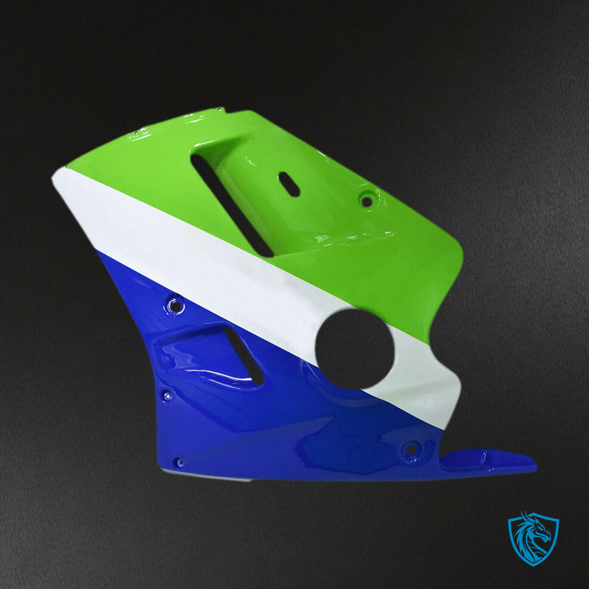 Kawasaki ZXR250 (1989-1990) Green & Blue - Custom ABS Fairing Set