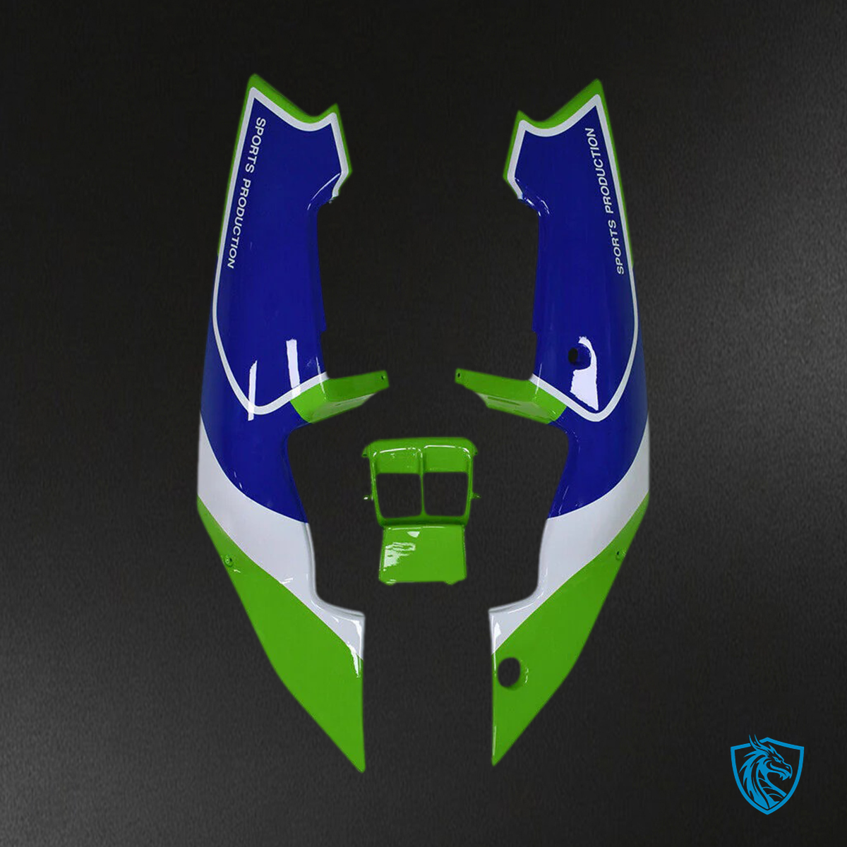 Kawasaki ZXR250 (1989-1990) Green & Blue - Custom ABS Fairing Set