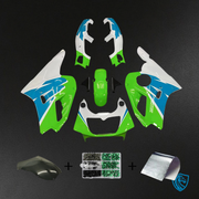 Green, Blue & White