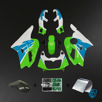 Kawasaki ZXR400 (1992-1996) Green, Blue & White Fairing Kit | ABS Bodywork