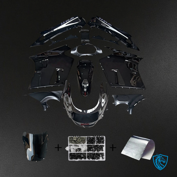 Kawasaki ZZR1100 (1990-1992) Glossy Black Fairing Kit - Aftermarket ABS Bodywork