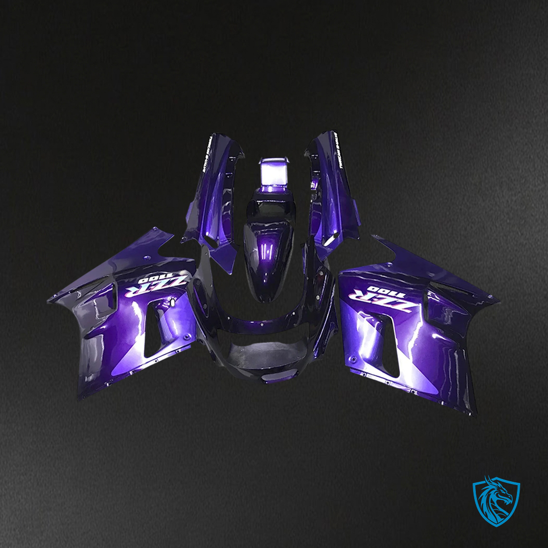 Kawasaki ZZR1100 (1990-1992) Purple & Blue - Custom ABS Fairing Set