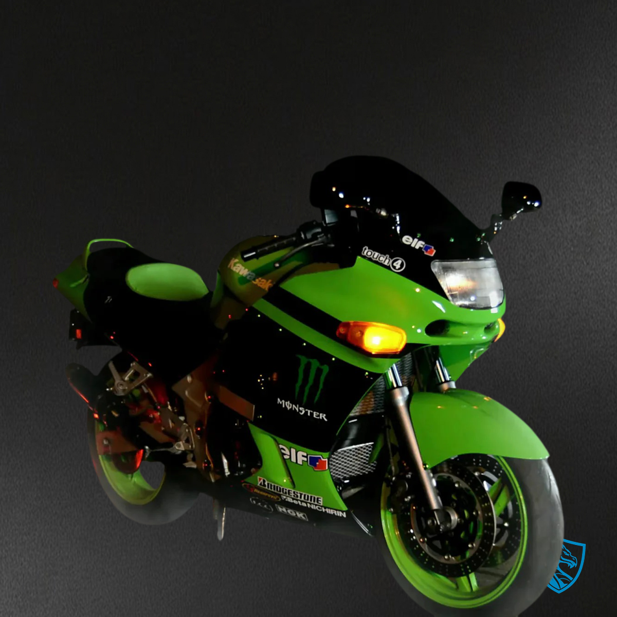Kawasaki ZZR400 & (1998-2003) ZZR600 (1993-2007) Green & Black - MERGEment Motorcycle Fairings Kit