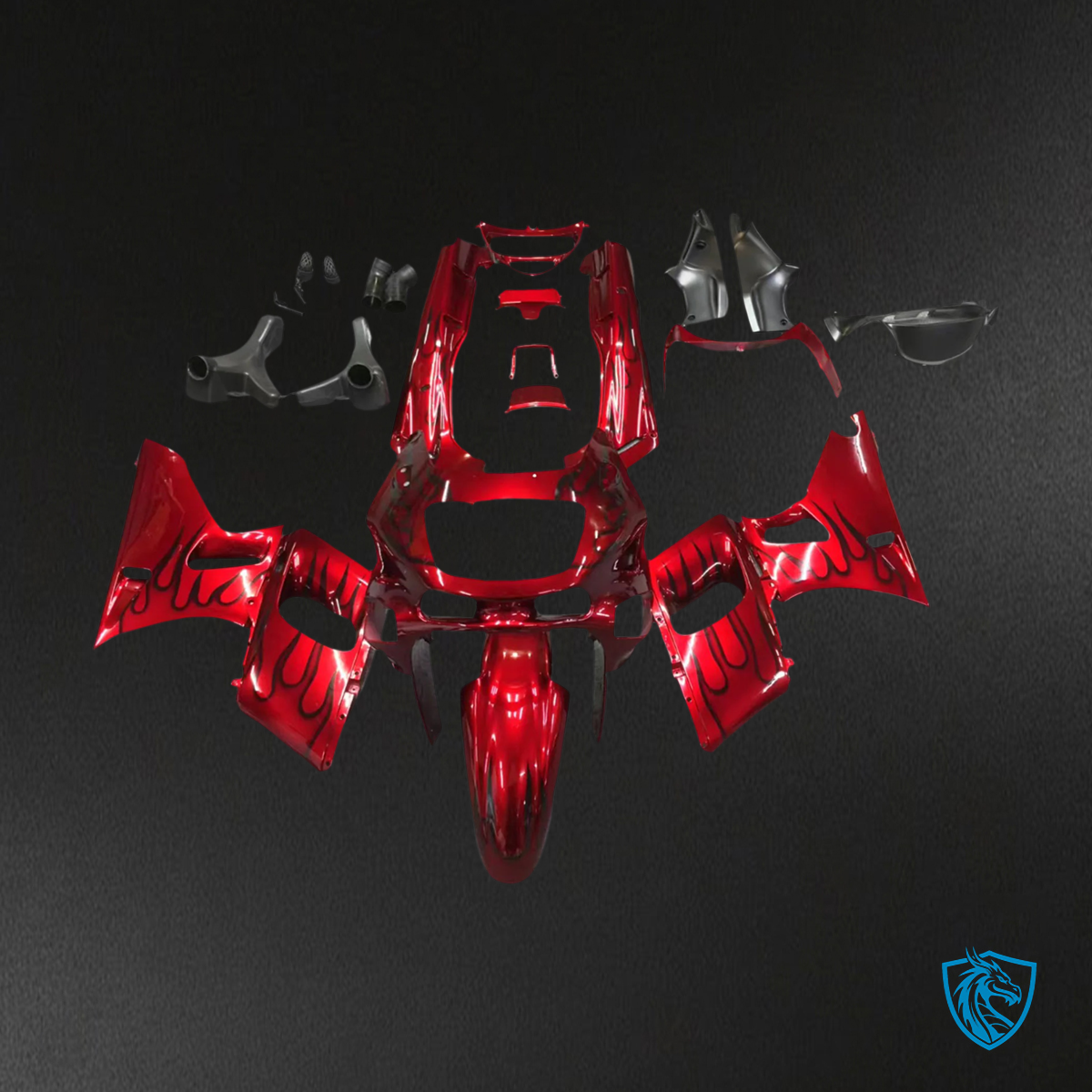 Kawasaki ZZR400 & 98-03 ZZR600 (1993-2007) Red Fairing Kit | ABS Bodywork