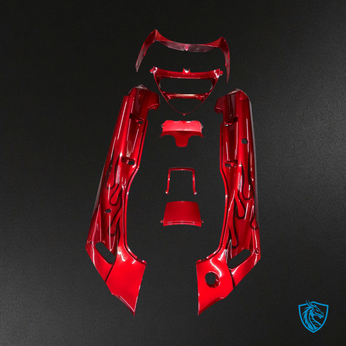 Kawasaki ZZR400 & 98-03 ZZR600 (1993-2007) Red Fairing Kit | ABS Bodywork