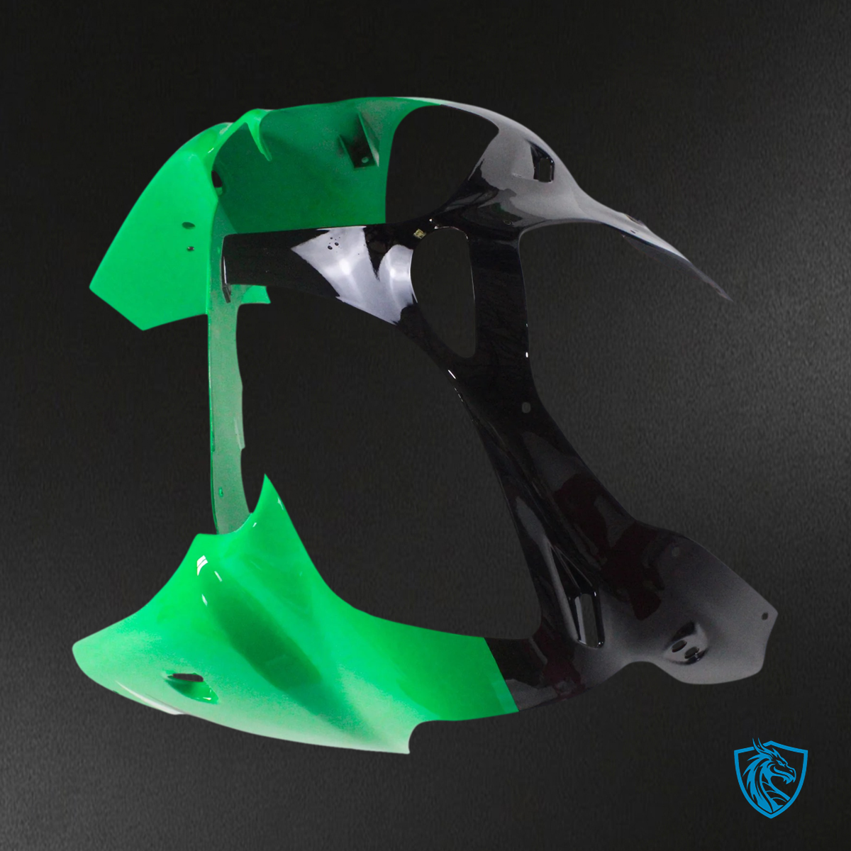 Kawasaki Zx6R (2000-2002) Green Fairing - Kit