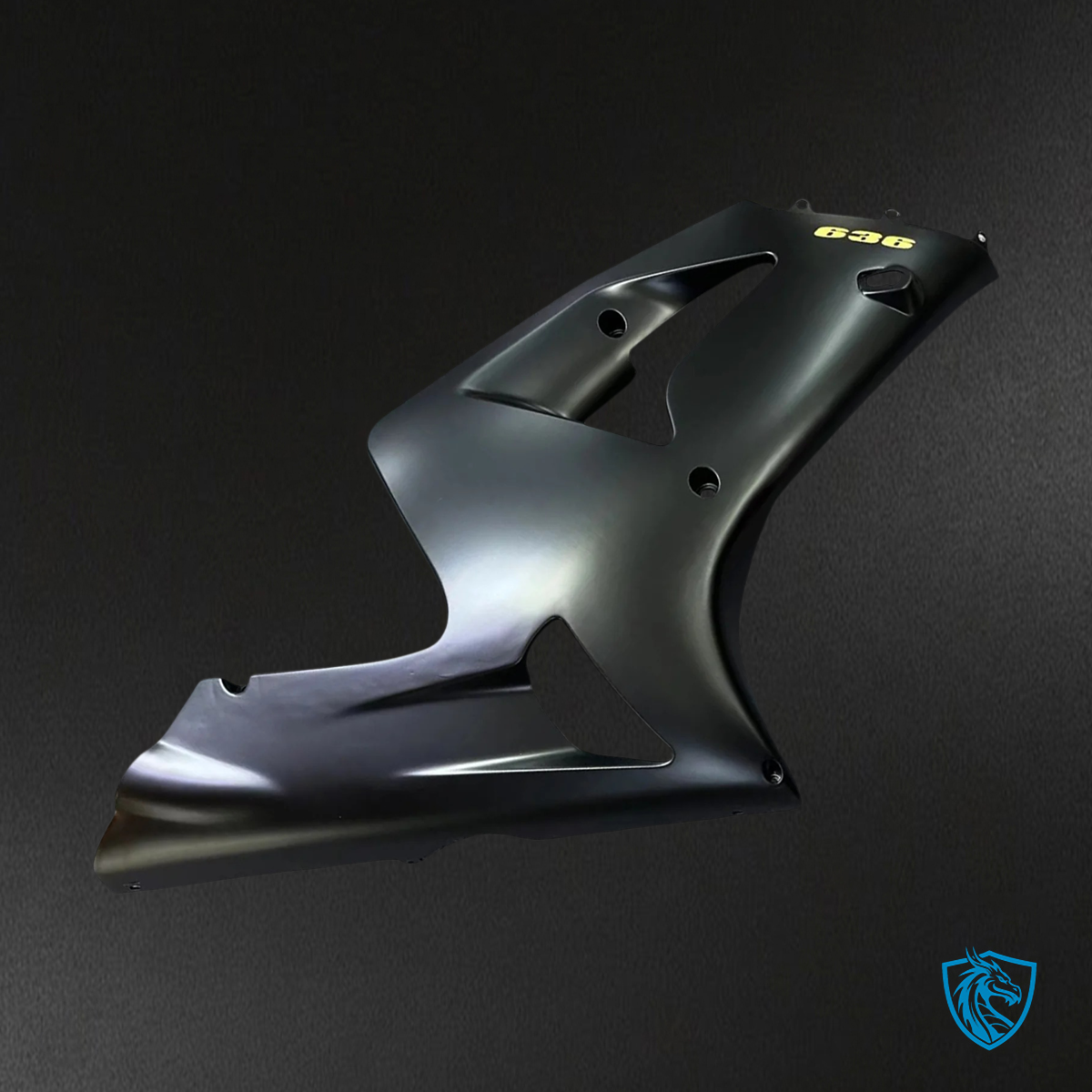 Kawasaki Zx6R (2003-2004) Black & Gold Fairing - Kit