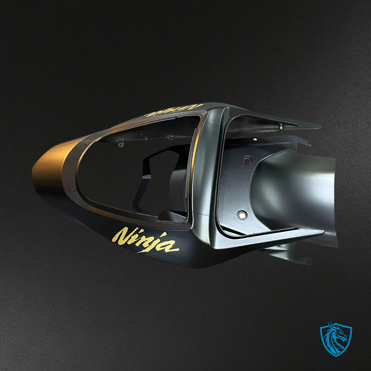 Kawasaki Zx6R (2003-2004) Black & Gold Fairing - Kit