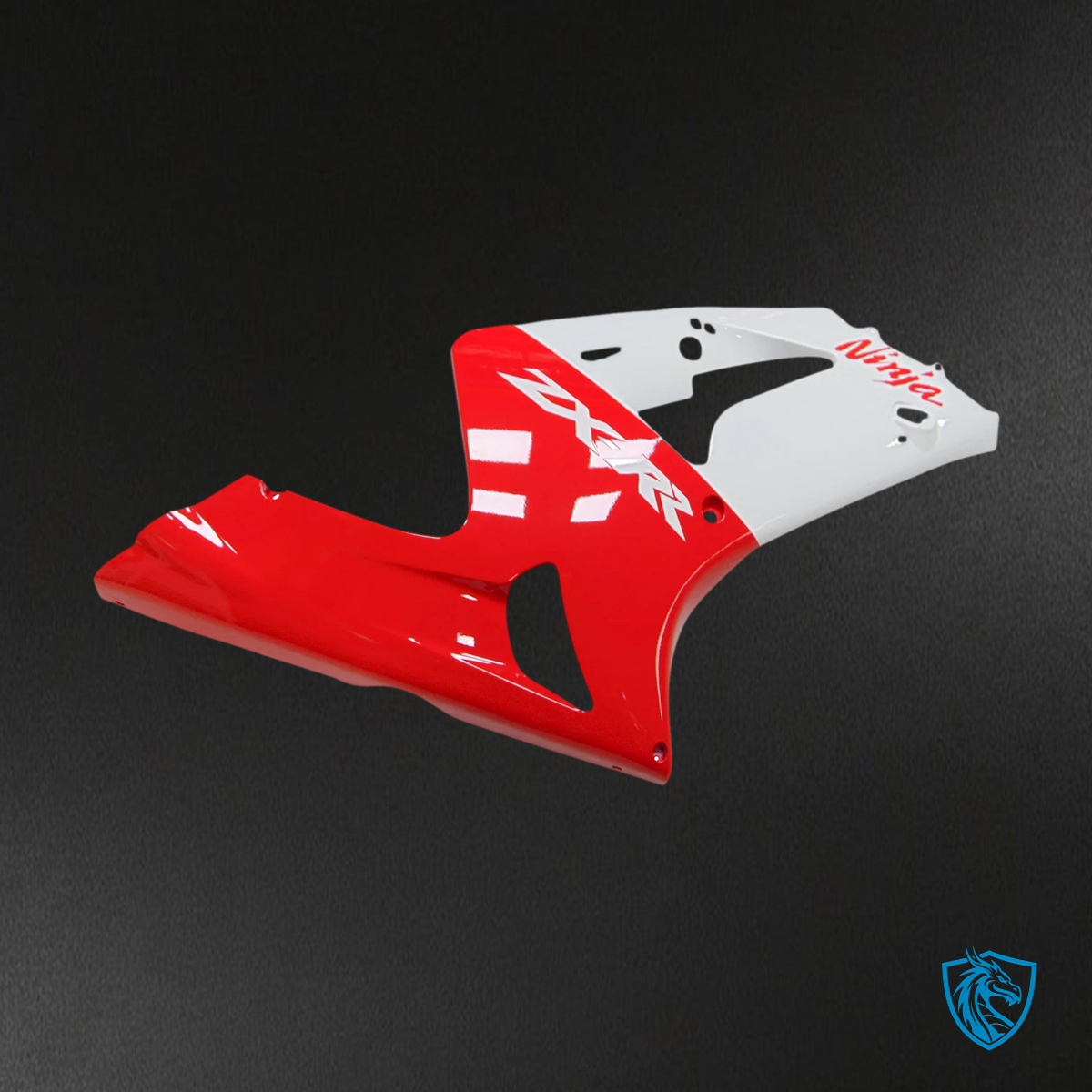 Kawasaki Zx6R (2003-2004) Red & White Fairing - Kit