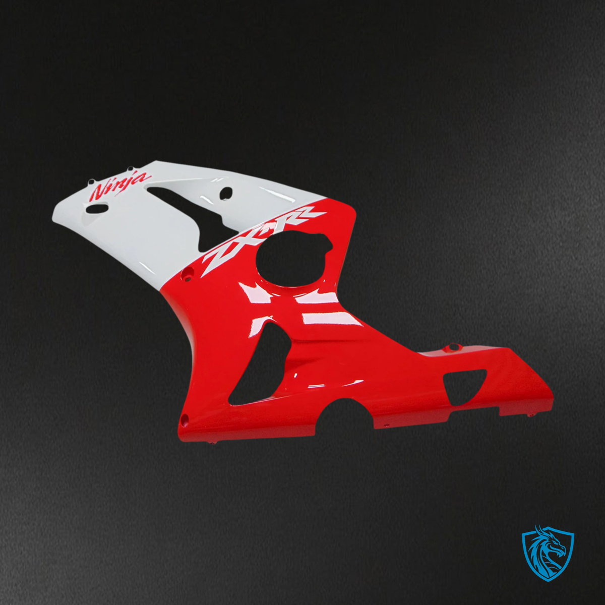 Kawasaki Zx6R (2003-2004) Red & White Fairing - Kit