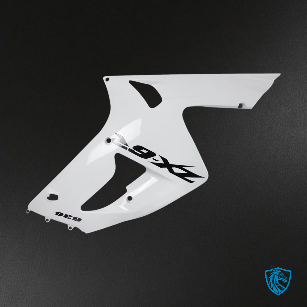 Kawasaki Zx6R (2003-2004) White Fairing - Kit