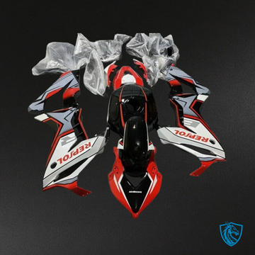 Honda CBR650R (2019-2020) Gloss Red, Gray, White & Black - Replacement Motorcycle Fairings Kit