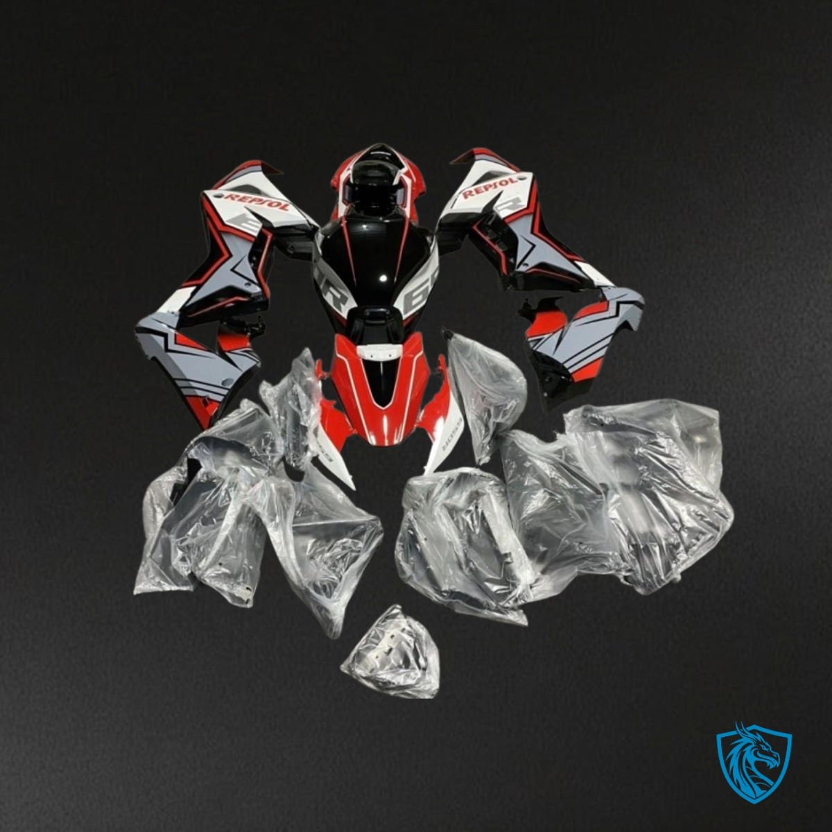 Honda CBR650R (2019-2020) Gloss Red, Gray, White & Black - Replacement Motorcycle Fairings Kit