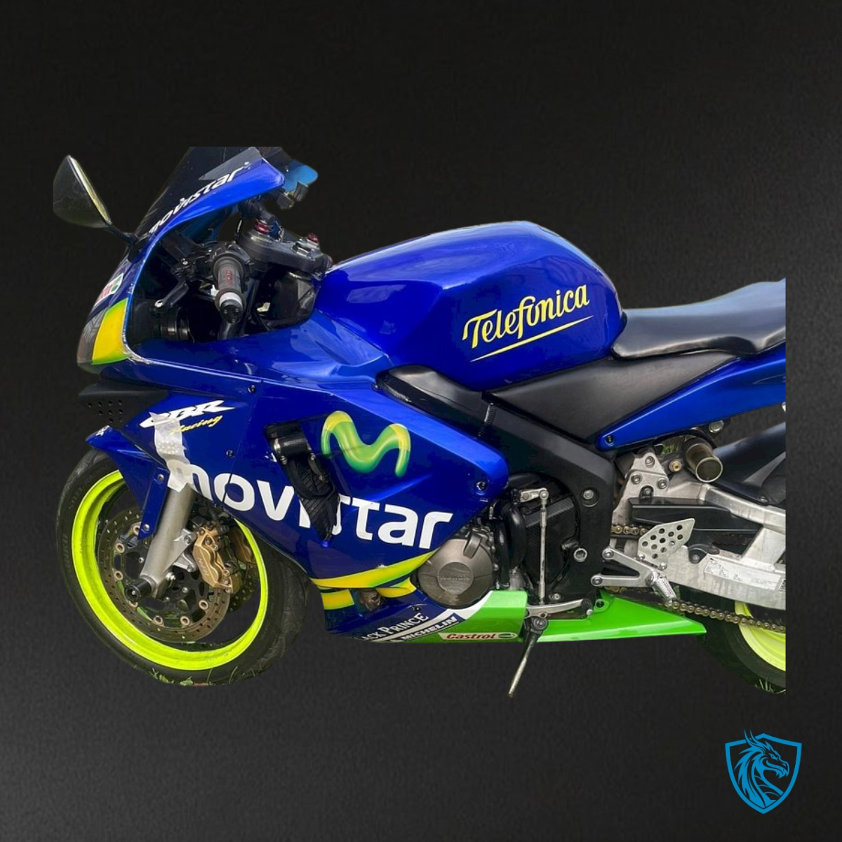 Honda CBR600RR (2003-2004) Blue & Green Movistar - MERGEment Motorcycle Fairings Kit