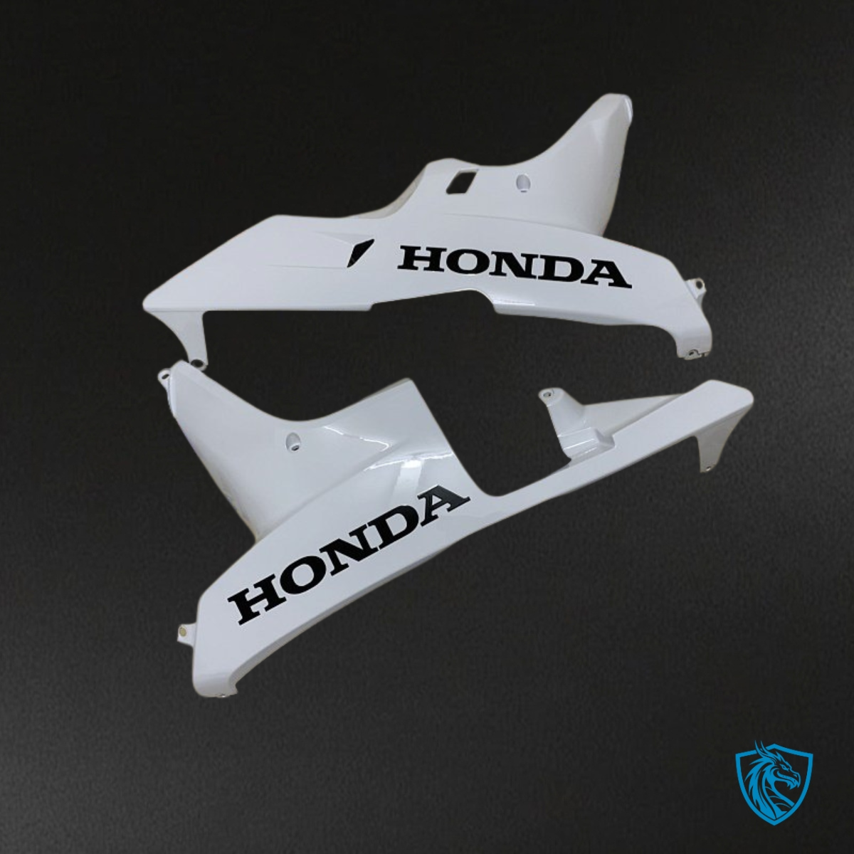 Honda CBR600RR (2007-2008) White & Glossy Black Fairing Kit | ABS Bodywork