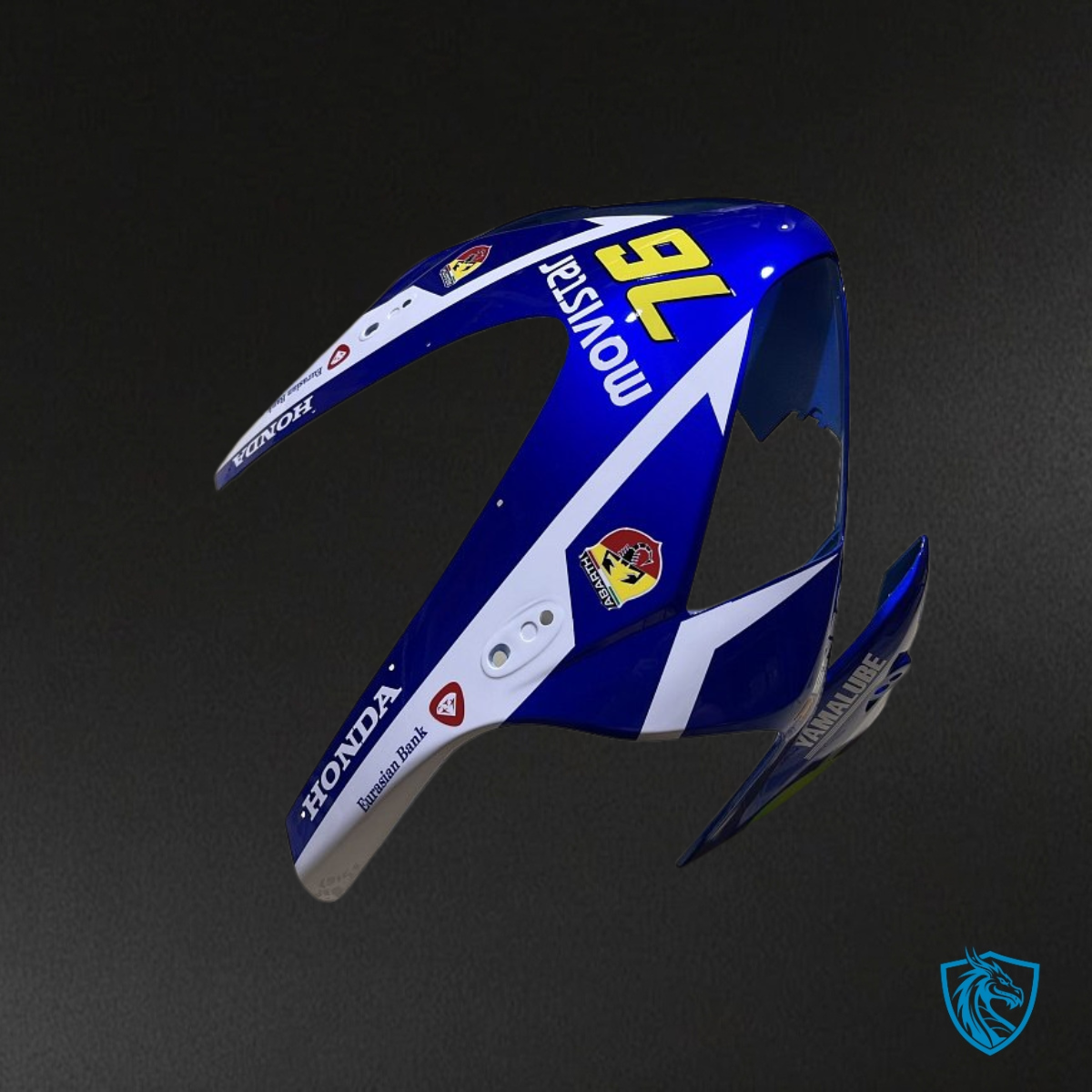 Honda CBR600RR (2003-2004) Glossy Blue & White Fairing Kit - Aftermarket ABS Bodywork