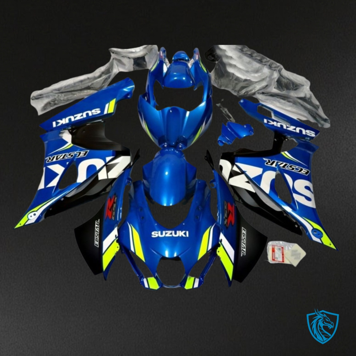 Suzuki GSXR1000 (2017-2020) Blue & White - Custom ABS Fairing Kit