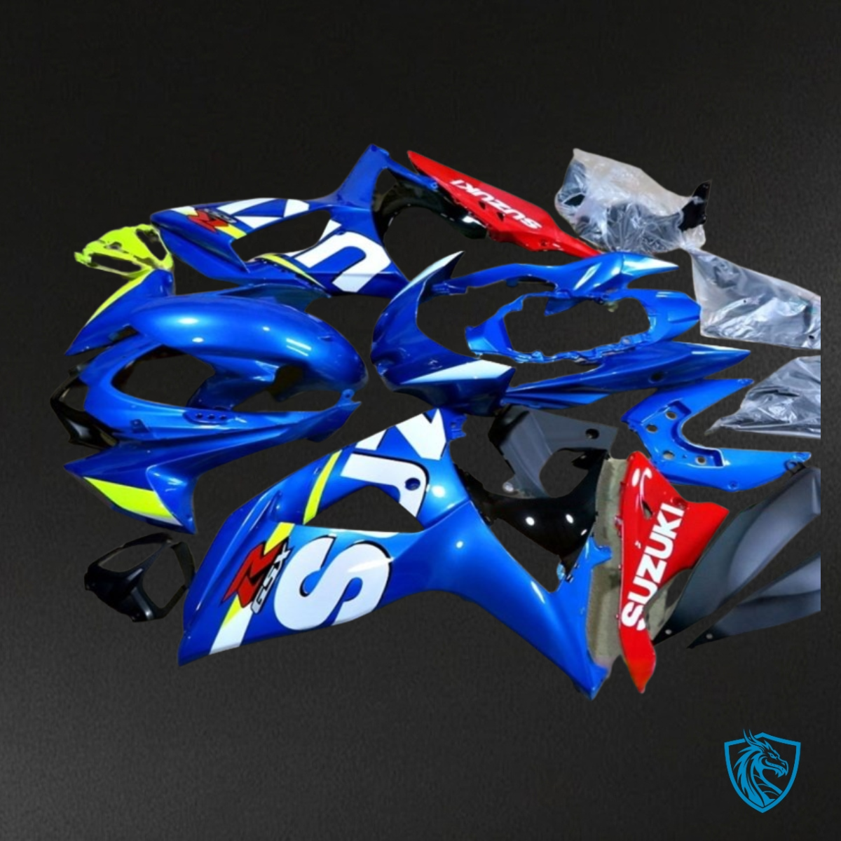 Suzuki GSXR1000 (2009-2016) Blue & White - MERGEment Motorcycle Fairings Kit