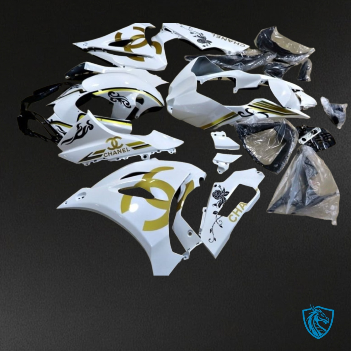 Suzuki GSXR1000 (2017-2020) White & Yellow - MERGEment Motorcycle Fairings Kit