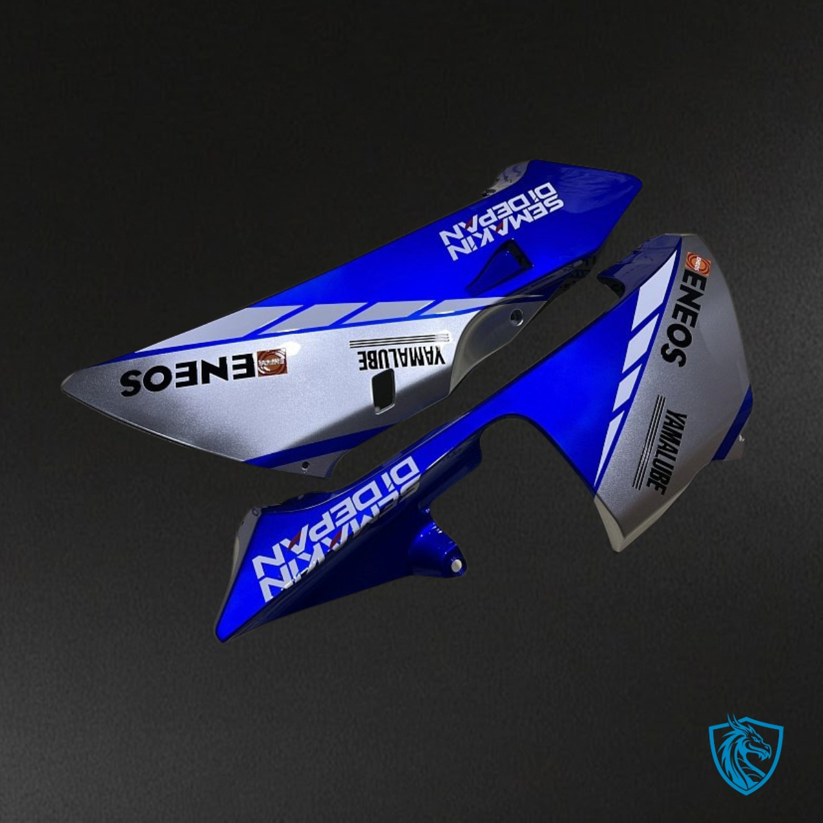 Honda CBR600RR (2003-2004) Glossy Blue & White Fairing Kit - Aftermarket ABS Bodywork
