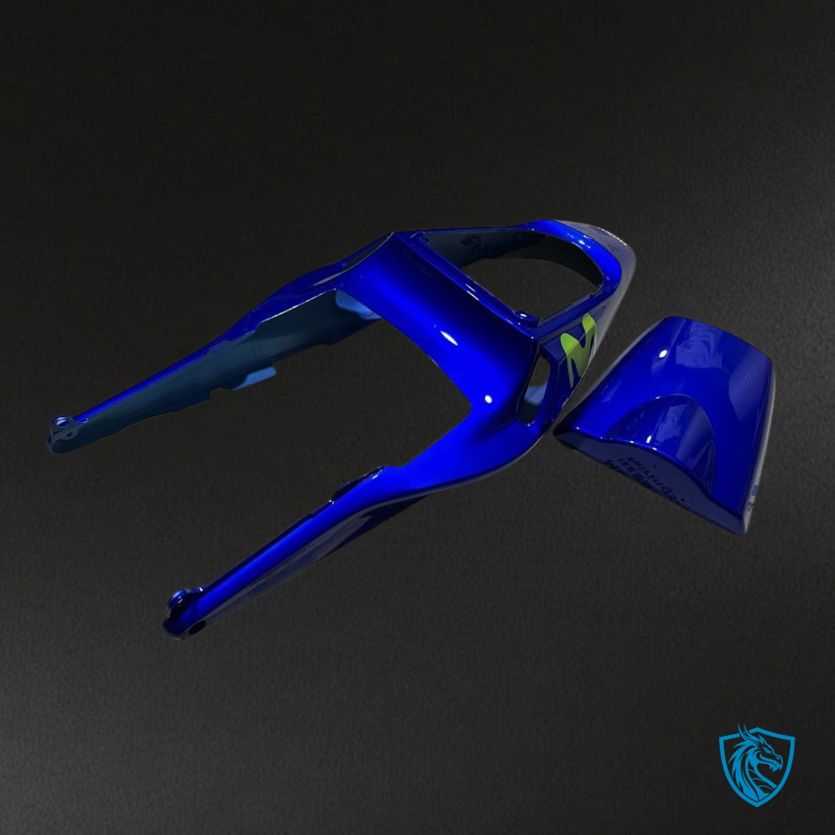 Honda CBR600RR (2003-2004) Glossy Blue & White Fairing Kit - Aftermarket ABS Bodywork