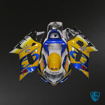 Suzuki GSXR600/750 (2001-2003) Yellow & Blue - MERGEment Motorcycle Fairings Kit