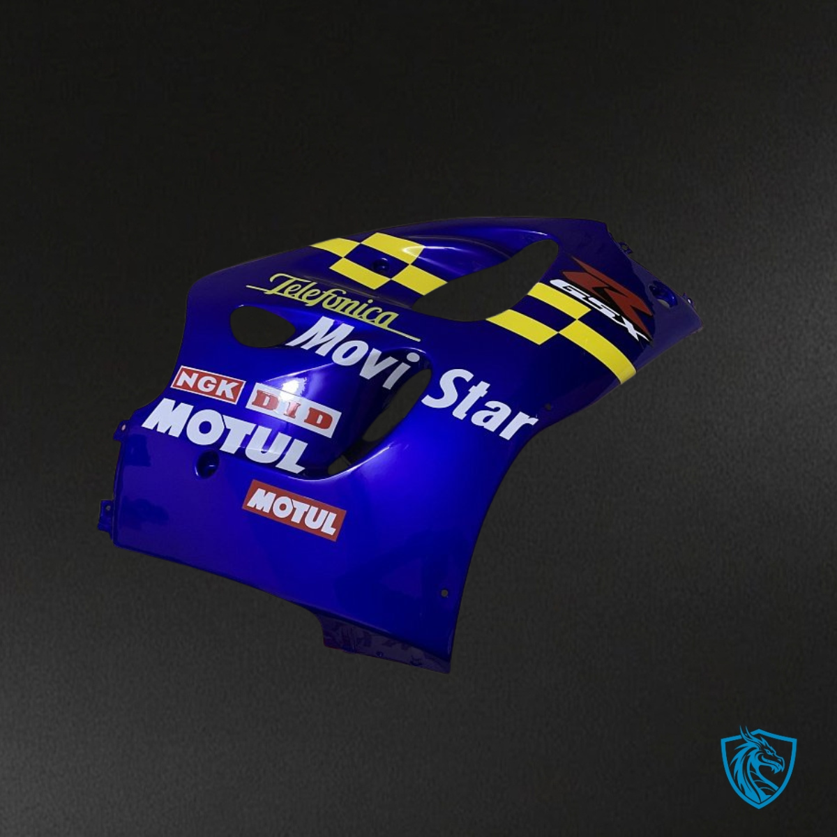 Suzuki GSXR600/750 (1997-2000) Blue, Yellow & White - MERGEment Motorcycle Fairings Kit