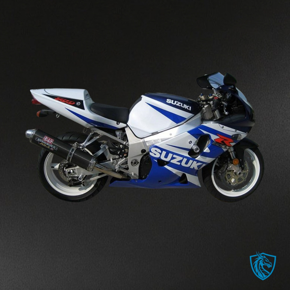 Suzuki GSXR600/750 (2001-2003) Blue & White - MERGEment Motorcycle Fairings Kit
