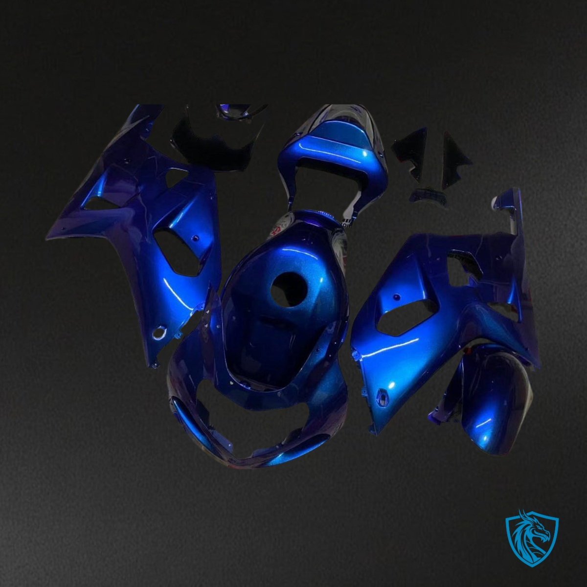 Suzuki GSXR600/750 (2001-2003) Chameleon Effect Blue Fairing Kit - Aftermarket ABS Bodywork